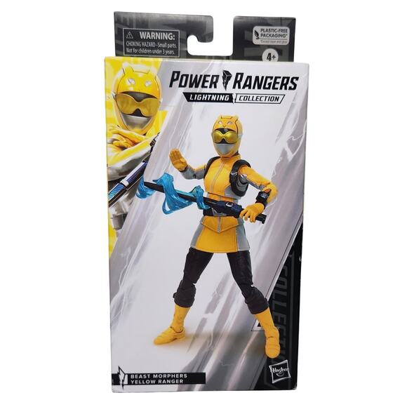 Power Rangers Yellow Ranger Beast Morphers Lightning Collection 2022 New Sealed - Picture 1 of 6